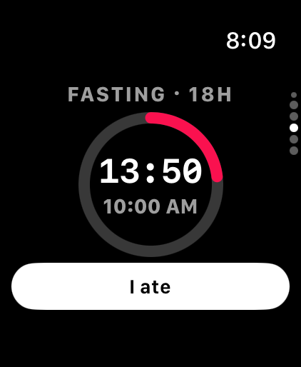 Watch fasting ring